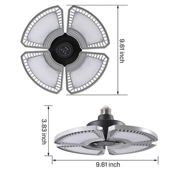 8000 Lumen LED Deformable Utility Light, Set of 2