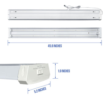 5500 Lumen LED Shop Light, 2 Pack