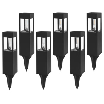 30 Lumen Solar Filament LED Bollard Path Light, Set of 6
