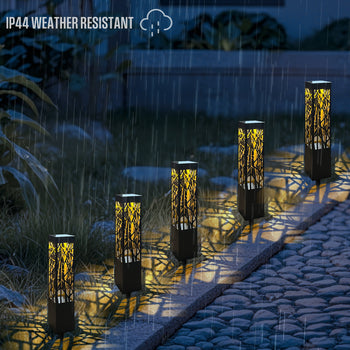 30 Lumen Solar Bollard Path Light, Set of 5