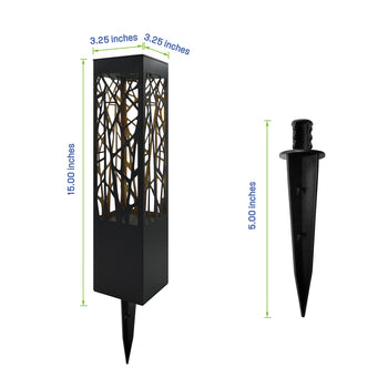 30 Lumen Solar Bollard Path Light, Set of 5