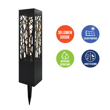 30 Lumen Solar Bollard Path Light, Set of 5