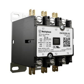 Definite Purpose Contactor 30 Amp 3 Pole 120V Coil