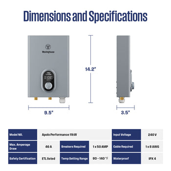 11KW Electric Tankless Water Heater