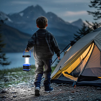 1000 LUMEN Solar Portable Rechargeable Lanterns, Set of 2