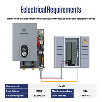 14KW Electric Tankless Water Heater