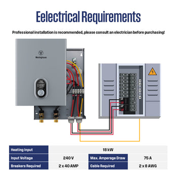 18KW Electric Tankless Water Heater