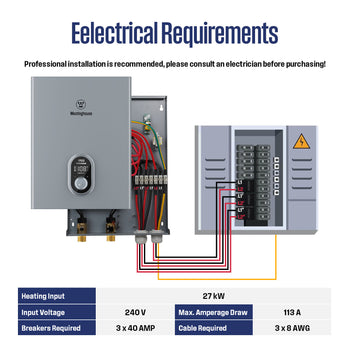 27KW Electric Tankless Water Heater