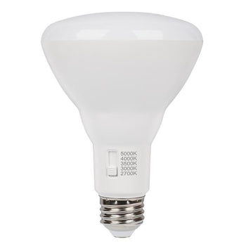 9 Watt (65 Watt Equivalent) BR30 Flood Dimmable LED Light Bulb with Color Temperature Selection