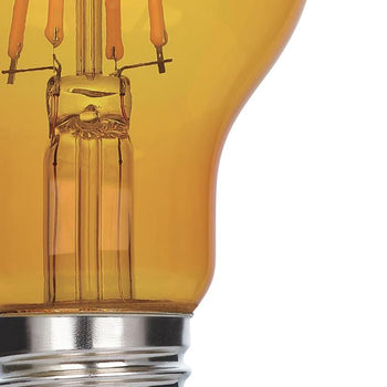 4.5 Watt (40 Watt Equivalent) A19 Filament LED Light Bulb, Yellow