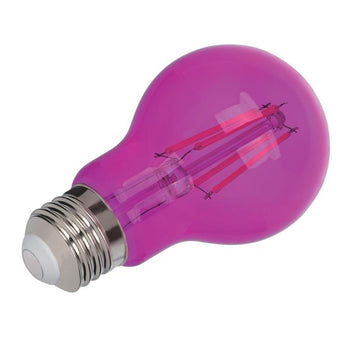 4.5 Watt (40 Watt Equivalent) A19 Filament LED Light Bulb, Pink