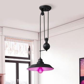 4.5 Watt (40 Watt Equivalent) A19 Filament LED Light Bulb, Pink