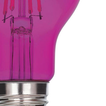 4.5 Watt (40 Watt Equivalent) A19 Filament LED Light Bulb, Pink