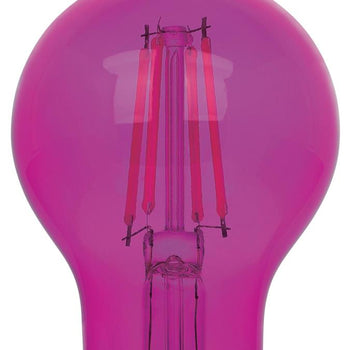 4.5 Watt (40 Watt Equivalent) A19 Filament LED Light Bulb, Pink