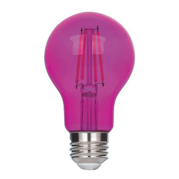 4.5 Watt (40 Watt Equivalent) A19 Filament LED Light Bulb, Pink