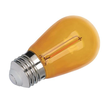 2 Watt (40 Watt Equivalent) S14 Filament LED Light Bulb, Yellow