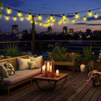 2 Watt (40 Watt Equivalent) S14 Filament LED Light Bulb, Yellow