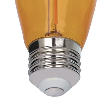 2 Watt (40 Watt Equivalent) S14 Filament LED Light Bulb, Yellow