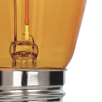 2 Watt (40 Watt Equivalent) S14 Filament LED Light Bulb, Yellow