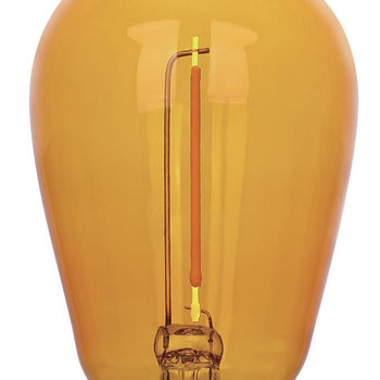 2 Watt (40 Watt Equivalent) S14 Filament LED Light Bulb, Yellow