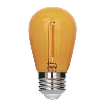 2 Watt (40 Watt Equivalent) S14 Filament LED Light Bulb, Yellow