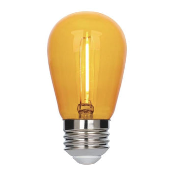 2 Watt (40 Watt Equivalent) S14 Filament LED Light Bulb, Yellow