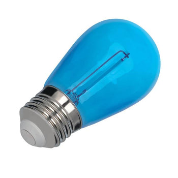 2 Watt (40 Watt Equivalent) S14 Filament LED Light Bulb, Blue