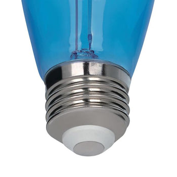 2 Watt (40 Watt Equivalent) S14 Filament LED Light Bulb, Blue