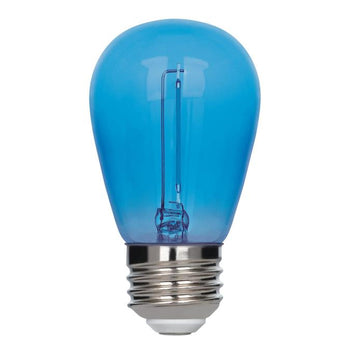 2 Watt (40 Watt Equivalent) S14 Filament LED Light Bulb, Blue