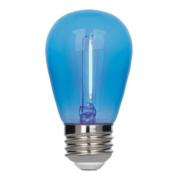 2 Watt (40 Watt Equivalent) S14 Filament LED Light Bulb, Blue