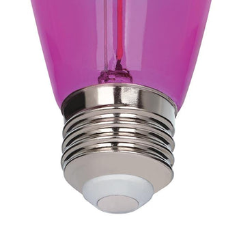 2 Watt (40 Watt Equivalent) S14 Filament LED Light Bulb, Pink