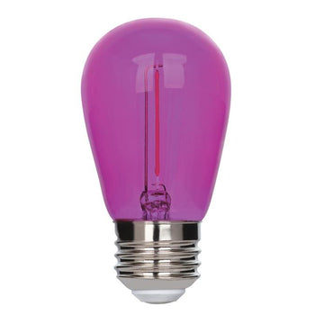2 Watt (40 Watt Equivalent) S14 Filament LED Light Bulb, Pink