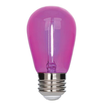 2 Watt (40 Watt Equivalent) S14 Filament LED Light Bulb, Pink