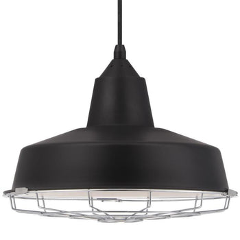 Academy LED Pendant, Black Finish