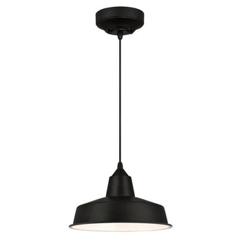 Academy LED Pendant, Black Finish
