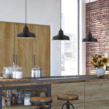 Academy LED Pendant, Black Finish