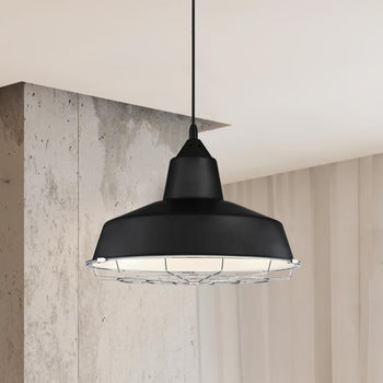 Academy LED Pendant, Black Finish