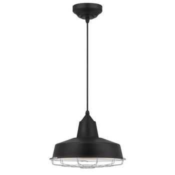 Academy LED Pendant, Black Finish