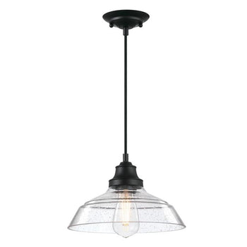 Iron Hill Pendant, Matte Black Finish