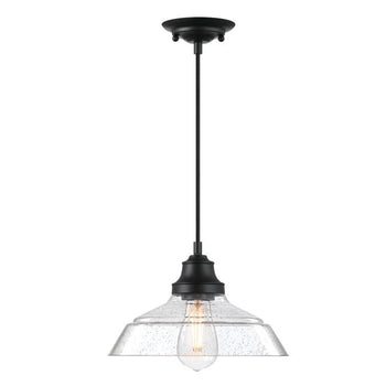 Iron Hill Pendant, Matte Black Finish