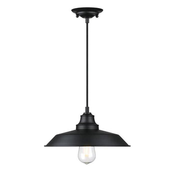 Iron Hill Pendant, Matte Black Finish