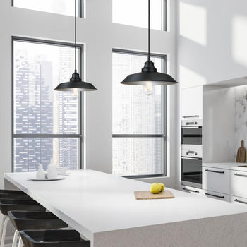 Iron Hill Pendant, Matte Black Finish