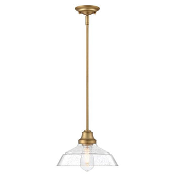 Iron Hill Pendant, Brushed Brass Finish