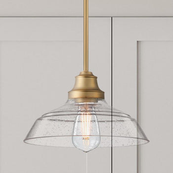Iron Hill Pendant, Brushed Brass Finish