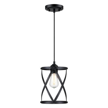 Isadora Mini Pendant, Matte Black Finish