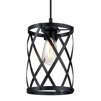 Isadora Mini Pendant, Matte Black Finish