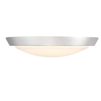 Morrell 11 inch LED Indoor Flush Mount Ceiling Fixture, Brushed Nickel