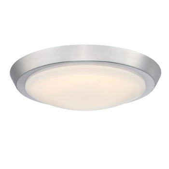 Morrell 11 inch LED Indoor Flush Mount Ceiling Fixture, Brushed Nickel