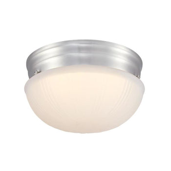 Lakehurst 7 inch Indoor Flush Mount Ceiling Fixture, Brushed Nickel