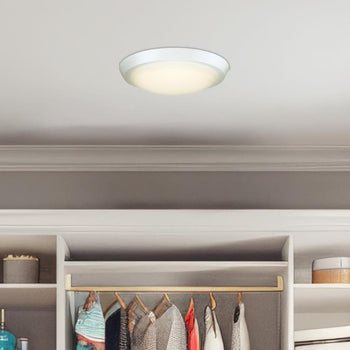 Morrell 11 inch LED Indoor Flush Mount Ceiling Fixture, White